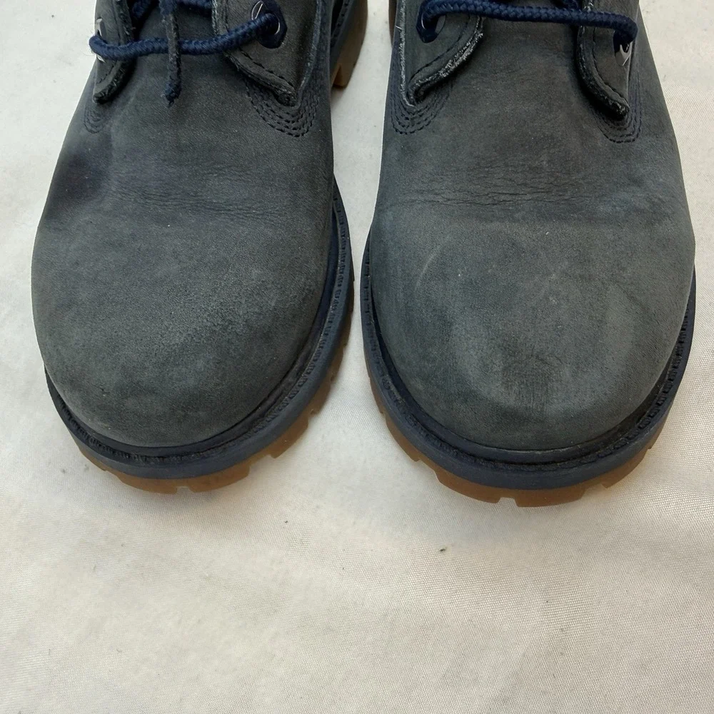 Junior's Timberland Premium Dark Blue Waterproof Boot TB0A171S Child Size 13.5